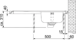 Franke Neptun - NEX 611/7 Roestvrij Staal Spoelbak, 860x510 Mm 101.0120.272 -Franke c7626d7b3bde095ef1313a97