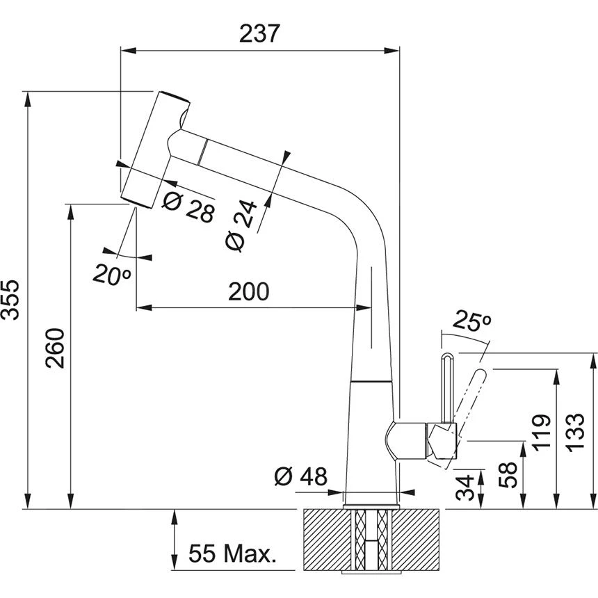 Franke Icon - Keukenkraan FG 5188.031 Met Uittrekbare Sproeikop, Chroom 115.0625.188 4 Franke Icon - Keukenkraan FG 5188.031 Met Uittrekbare Sproeikop, Chroom 115.0625.188 - Afbeelding 2