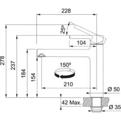 Franke Centro - Keukenkraan FP 0095.031, Chroom 115.0600.095 -Franke d55c14221297196166eec6e4