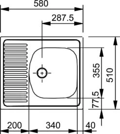 Franke Sets - Keukenset N32, ETN 611-58 Roestvrij Staal Spoelbak + FB 250.031 Keukenkraan, Chroom 101.0283.215 -Franke dbac8973fcc6531902bd185a