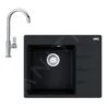 Franke Sets - Set G214, Fragraniet Spoelbak CNG 611-62 TL/2 En Keukenkraan FP 0408.031, Onyx/chroom 114.0650.762 -Franke dc8f6f2fb4795671c62cdb9d