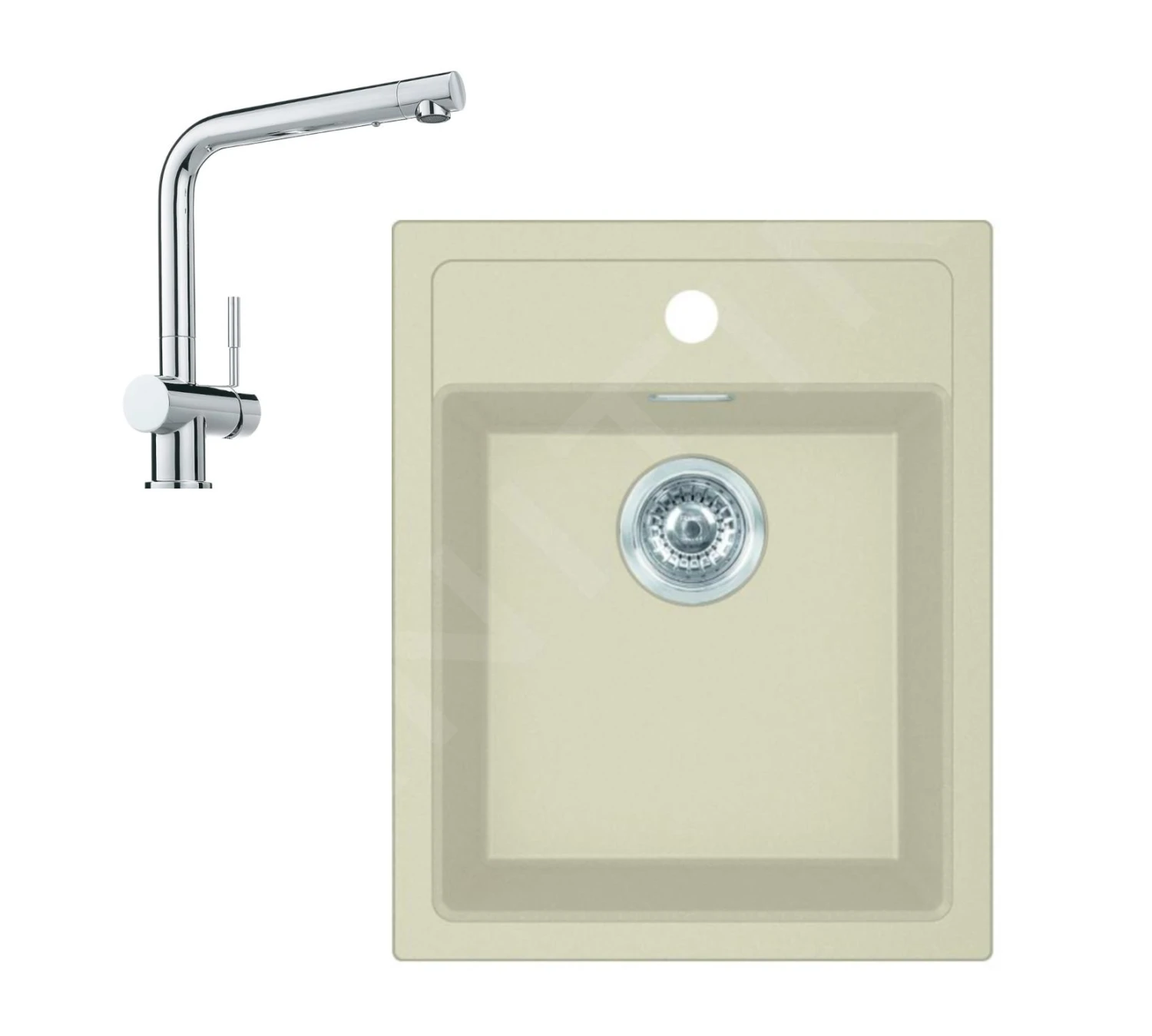 Franke Sets - Keukenset T50, Tectonite Spoelbak SID 610-40 En Keukenkraan Samoa, Beige/chroom 143.0675.707 3 Franke Sets - Keukenset T50, Tectonite Spoelbak SID 610-40 En Keukenkraan Samoa, Beige/chroom 143.0675.707