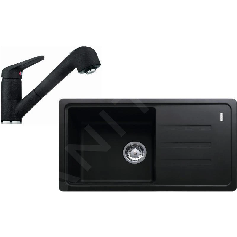 Franke Sets - Spoelbakset G122, Fragraniet Spoelbak BSG 611-78/39, Onyx + Keukenkraan FC 9547.071, Chroom/onyx 114.0441.181 3 Franke Sets - Spoelbakset G122, Fragraniet Spoelbak BSG 611-78/39, Onyx + Keukenkraan FC 9547.071, Chroom/onyx 114.0441.181