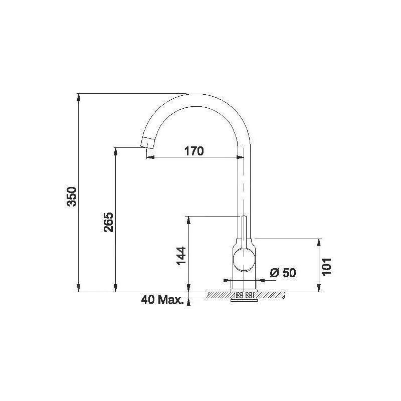 Franke Sets - Keukenset T41, OID 611 Tectonite Spoelbak, Zwart + FP 9000 Keukenkraan, Onyx NEW 114.0441.337 5 Franke Sets - Keukenset T41, OID 611 Tectonite Spoelbak, Zwart + FP 9000 Keukenkraan, Onyx NEW 114.0441.337 - Afbeelding 3