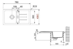 Franke Strata - STG 614-78 Fragraniet Spoelbak, 780x435 Mm, Onyx 114.0369.390 6 Franke Strata - STG 614-78 Fragraniet Spoelbak, 780x435 Mm, Onyx 114.0369.390 -Franke e538d41c1a33182755f285d4