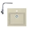 Franke Sets - Keukenset T12, Tectonite Spoelbak SID 610 En Keukenkraan FN 0147.031, Beige/chroom 143.0675.724 -Franke e64553561a5ef985901db6f0