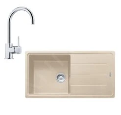 Franke Sets - Keukenset G134, Fragraniet Spoelbak BFG 611 En Keukenkraan FC 650.031, Sahara/chroom 114.0510.308