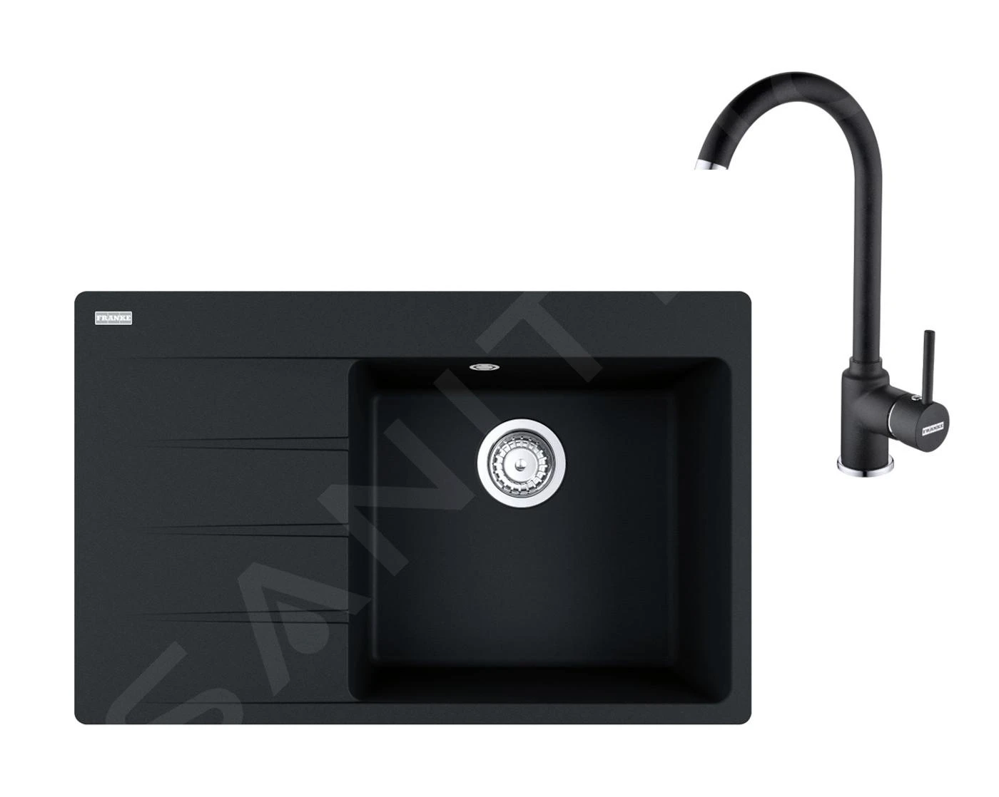 Franke Sets - Set G235, Fragraniet Spoelbak CNG 611-78 TL/7 En Keukenkraan FP 9000.071, Onyx 114.0650.846 3 Franke Sets - Set G235, Fragraniet Spoelbak CNG 611-78 TL/7 En Keukenkraan FP 9000.071, Onyx 114.0650.846