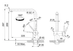 Franke Atlas Neo - Keukenkraan FC 3834.503, Antraciet 115.0628.207 -Franke fbcab297b28e0452e5e412f8 1