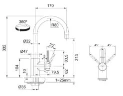 Franke Sets - Spoelbakset G56, BFG 611-78 Graniet Spoelbak, Onyx + Keukenkraan FC 650, Chroom 114.0323.875 -Franke fd64fecfc4d6e2dc1f886e96 2